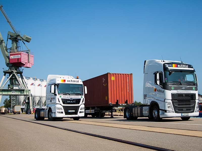 Schmid Transporte und Spedition, Intermodale Transporte und Containerlogistik in Regensburg